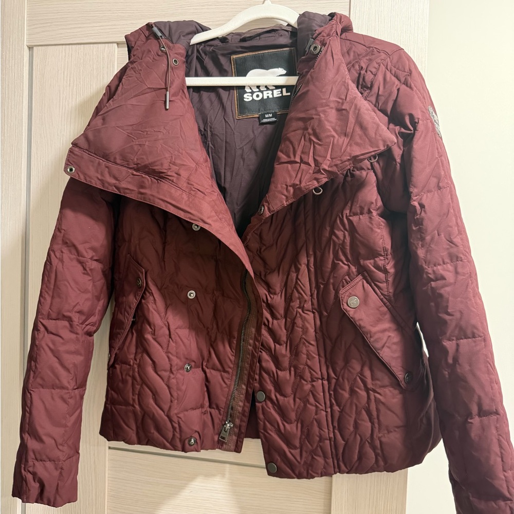 Sorel Women's Quilted Puffer Jacket - Burgundy